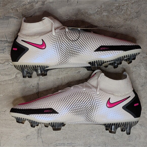 Nike Phantom GT Elite DF FG Men\'s 8.5 White Pink Blast Soccer Cleats CW6589-160 main image 6